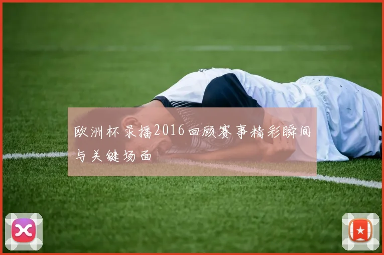 欧洲杯录播2016回顾赛事精彩瞬间与关键场面